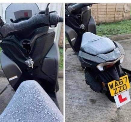 stolen moped with l plate